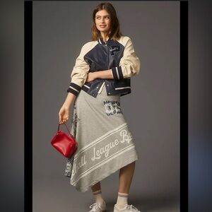 Anthro Asymmetrical jersey skirt